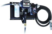 Pompe à gasoil 230V 100 l/min avec pistolet automatique/volucompteur/filtre absorption d'eau/tuyau d'aspiration - station murale PIUSI - 08450