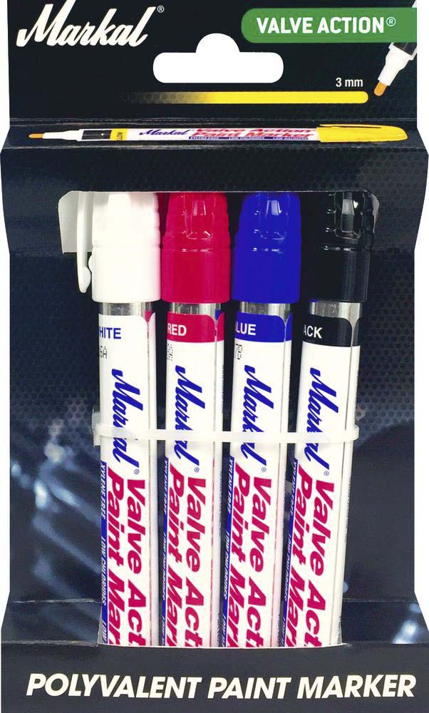 Blister de 4 feutres à peinture liquide paint MARKAL - 08708