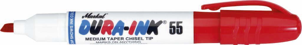 Feutre marquage rouge pointe large corps plastique MARKAL - 08772