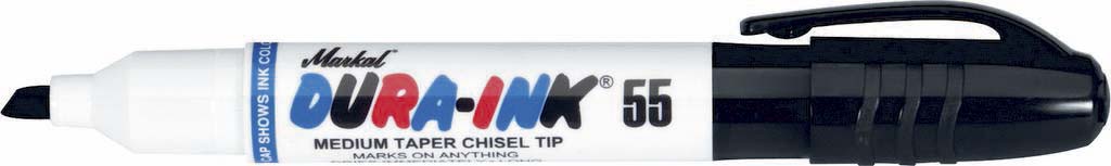 Feutre marquage noir pointe large corps plastique MARKAL - 08774