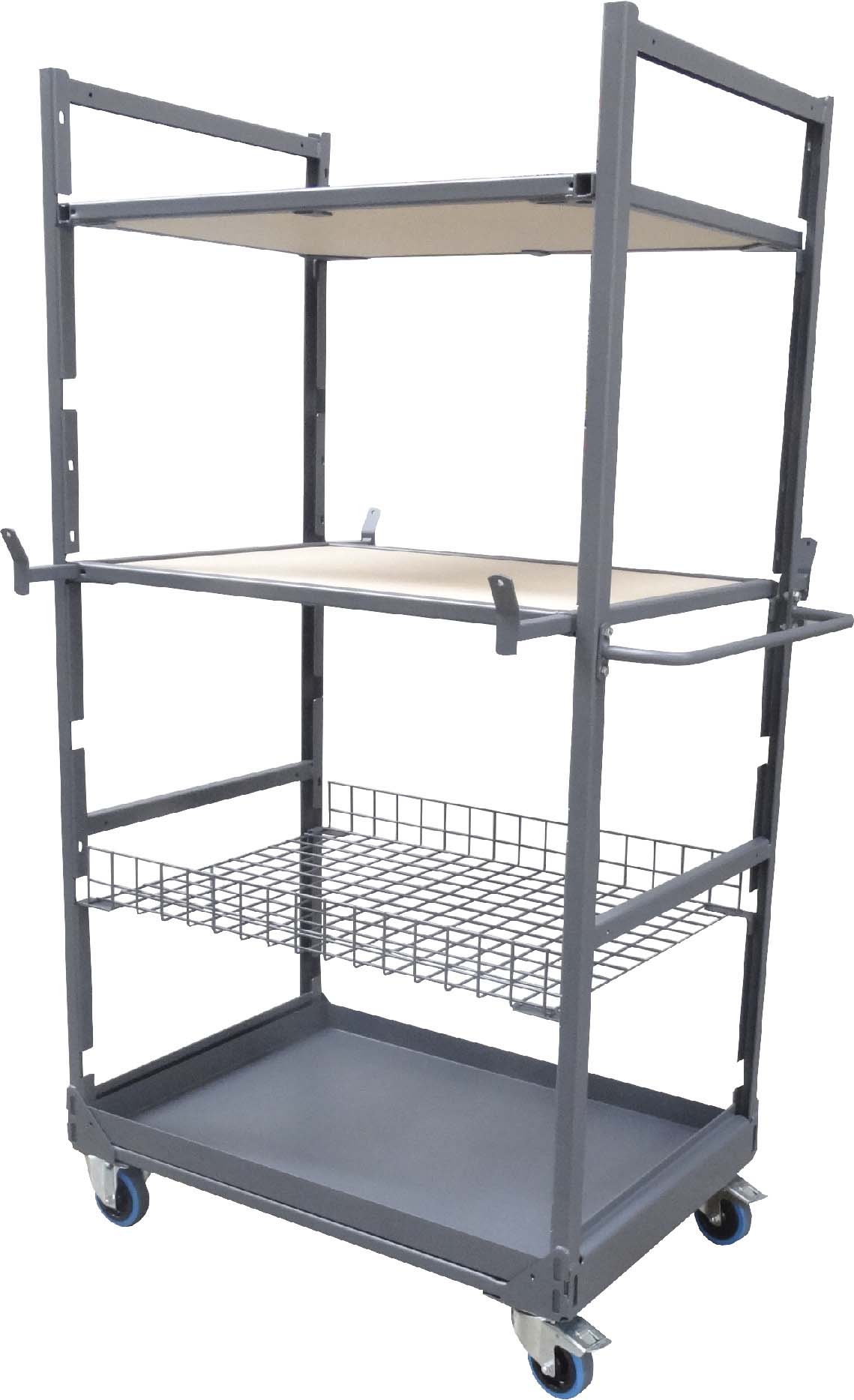 Chariot mobile pour pièces mécaniques ou carrosserie 840x1600x1700mm DRAKKAR - 09064