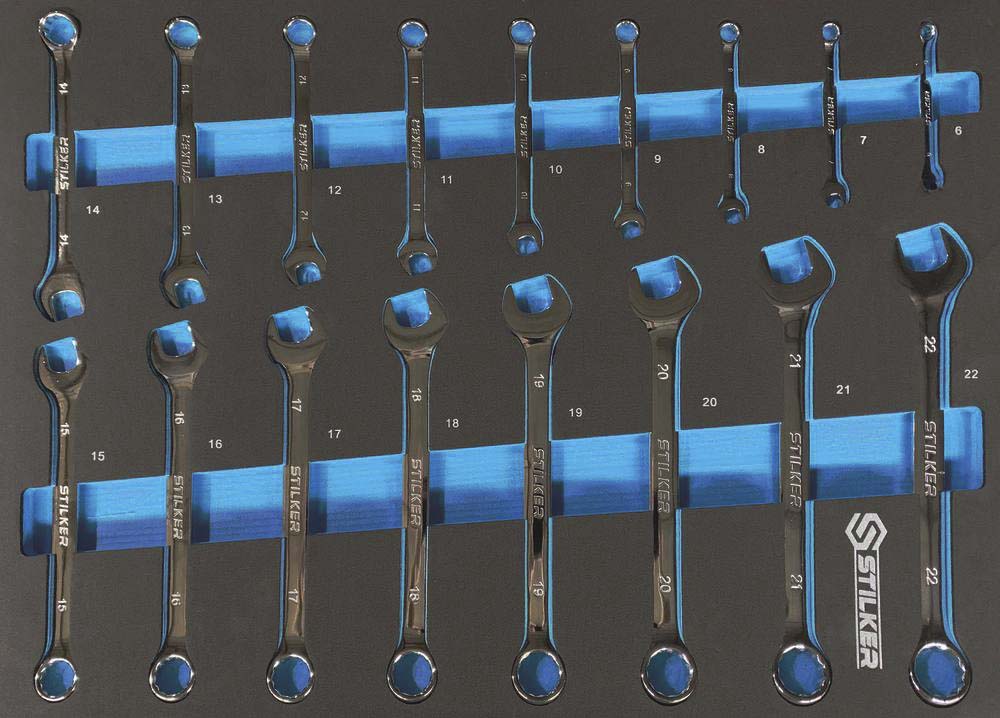 Module mousse 527x387mm clés mixtes - 17 pcs - 9602