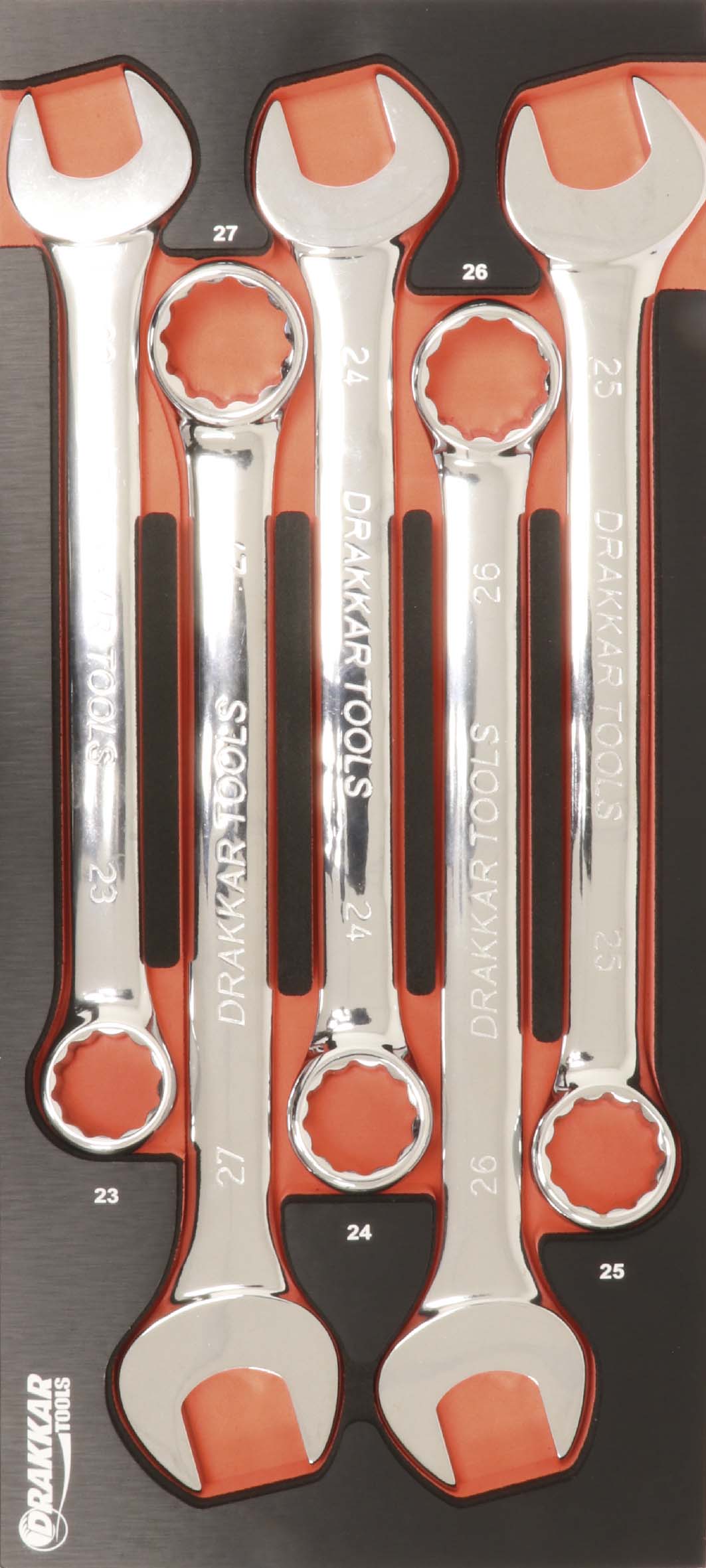 Module mousse finition metal cles mixtes 23 DRAKKAR TOOLS - 09705