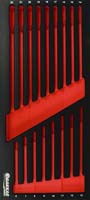 Module mousse 395x178mm métal vide pour clés mixtes 6 à 22mm DRAKKAR TOOLS - 09756
