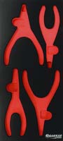 Module mousse 395x178mm métal vide pour pinces circlip DRAKKAR TOOLS - 09760