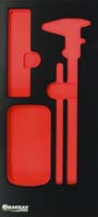 Module mousse 395x178mm métal vide pour multimètre/pied à coulisse DRAKKAR TOOLS - 09768