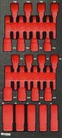 Module mousse 395x178mm métal vide pour douilles longues/embouts Torx et hexagonal DRAKKAR TOOLS - 09773