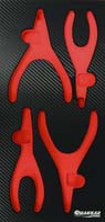 Module mousse 402x189mm carbone vide pour pinces circlips DRAKKAR TOOLS - 09811