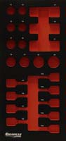 Module mousse 402x189mm carbone vide pour douilles à choc DRAKKAR TOOLS - 09822