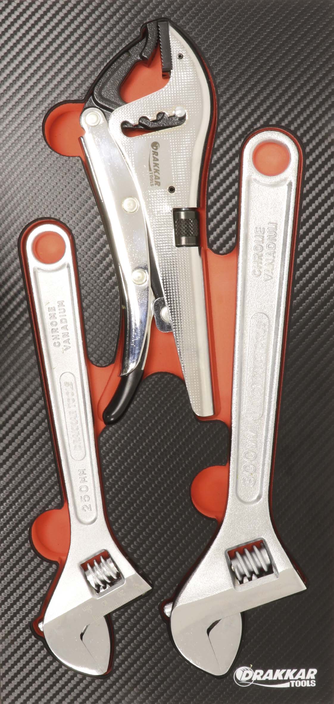 Module mousse finition carbone cles a molette DRAKKAR TOOLS - 09875