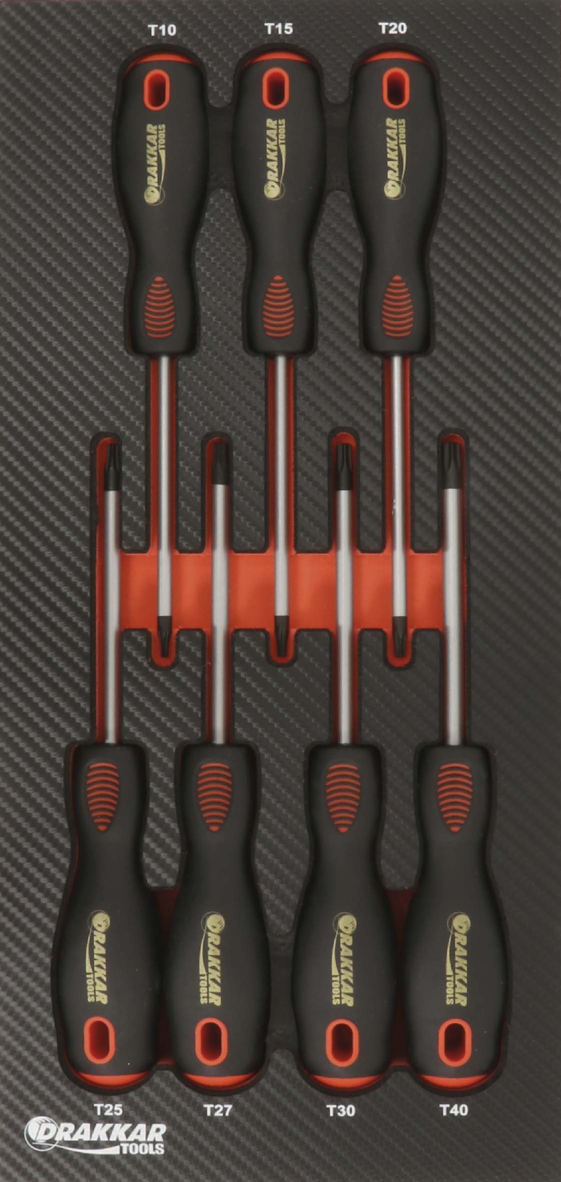 Module mousse finition carbone tournevis torx DRAKKAR TOOLS - 09891