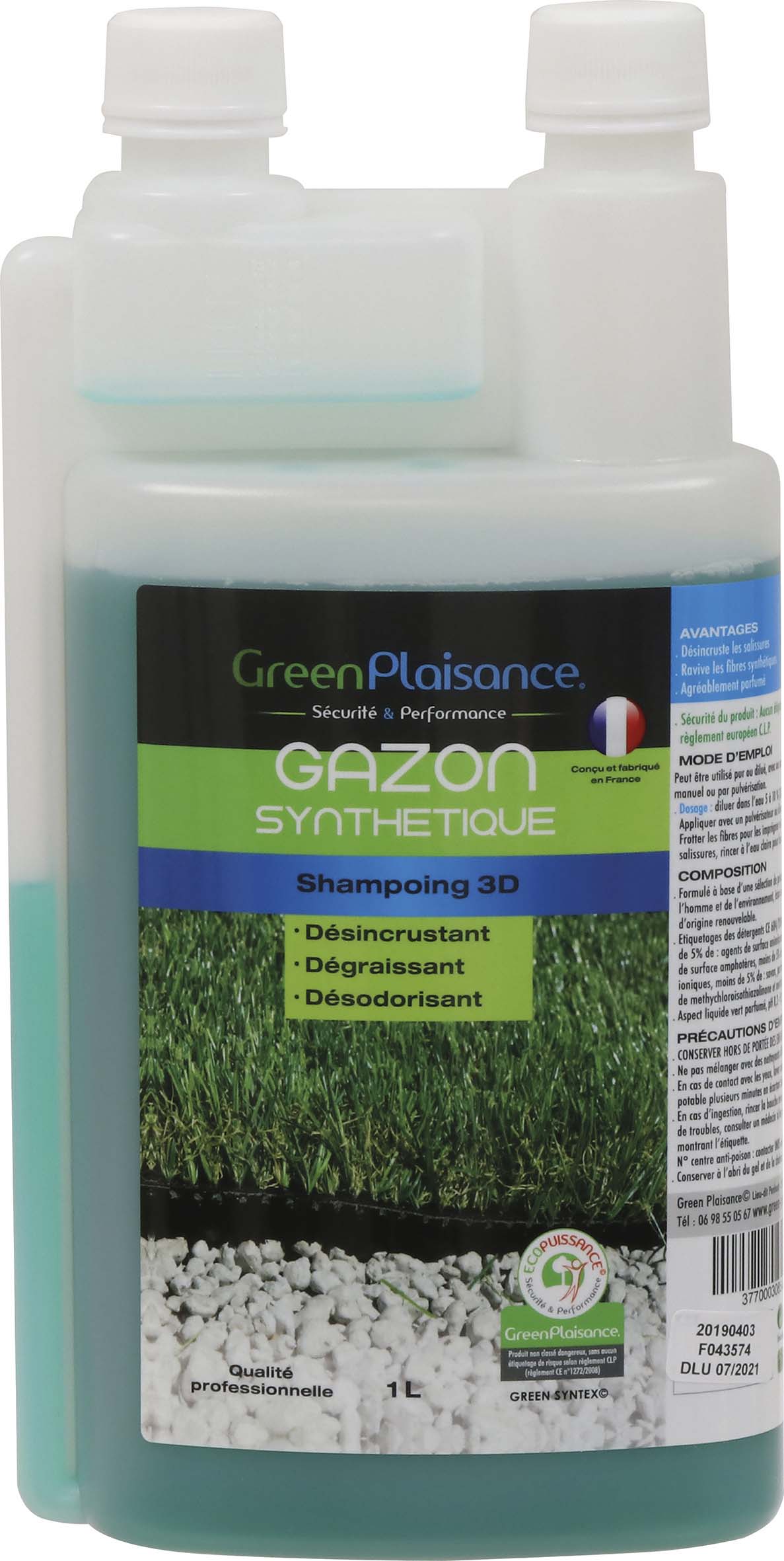 Nettoyant gazon synthetique 1l GREEN PLAISANCE - 09942