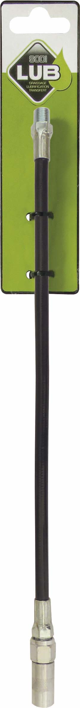 Flexible rilsan 8mm M10 300mm avec agrafe pour pompe à graisse - carte DRAKKAR TOOLS - 10192