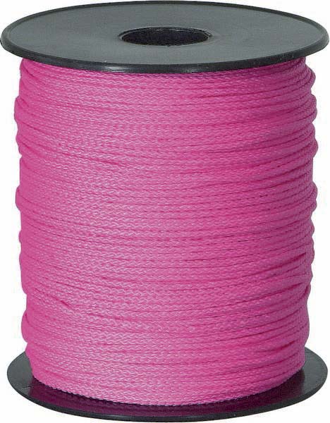 Cordeau tresse polypropylène 2mm 200m fluo rose - bobine - 10233