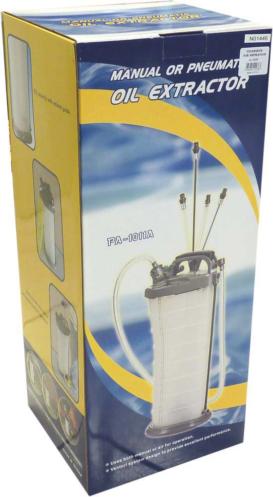 Vidangeur manuel/pneumatique par aspiration 9,5L DRAKKAR - 10238