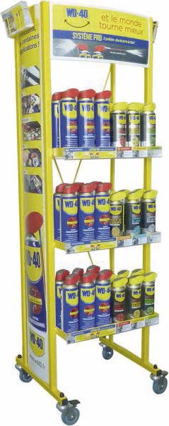 Presentoir 84 aerosols 500ml + 3 bidons 5l WD-40 - 10274