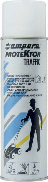Vernis transparent pour protection des lignes au sol - aérosol 650ml AMPERE - 10282