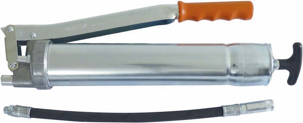 Pompe à graisse manuelle avec flexible renforcé/agrafe et valve de remplissage UMETA - 10313