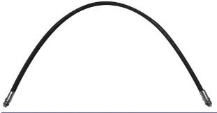 Flexible de liaison compresseur/cuve 1,5m avec raccord mâle 3/4