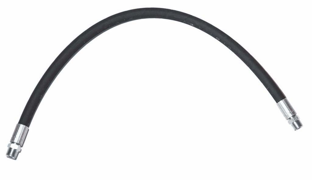 Flexible de liaison compresseur/cuve 1,6m avec raccord mâle 1/2