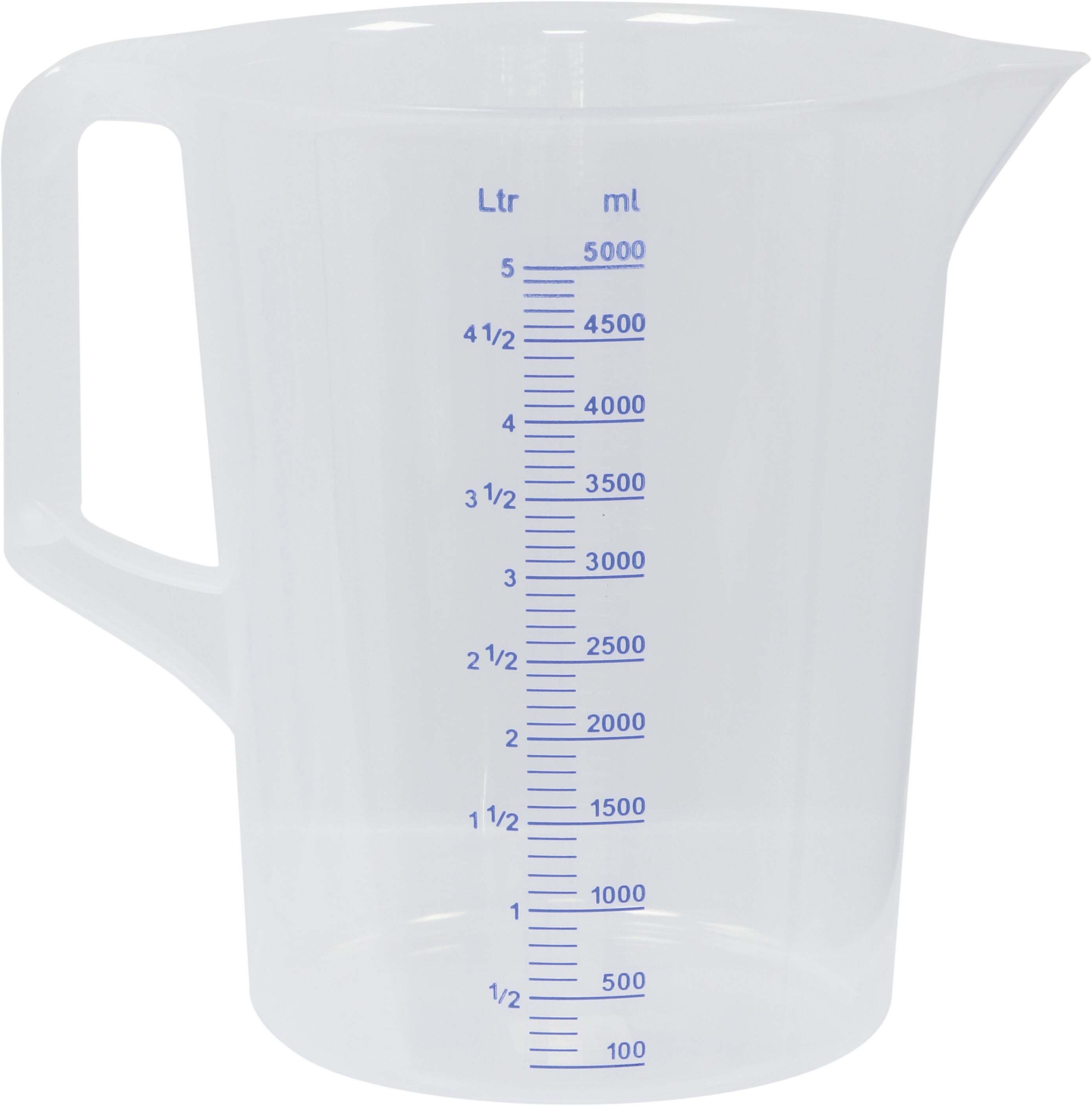 MESURE 5 LITRES GRADUEE-TRANSPARENT--10359