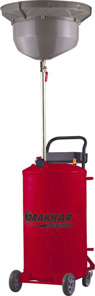 Vidangeur d'huile mobile par gravité 80L DRAKKAR - 10374