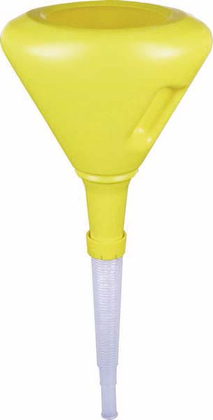 Entonnoir droit anti-éclaboussure 250mm avec flexible plastique et filtre SODILUB - 10468
