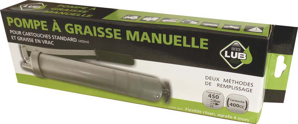 Pompe a graisse manuelle eco avec flexible m10 - 10472