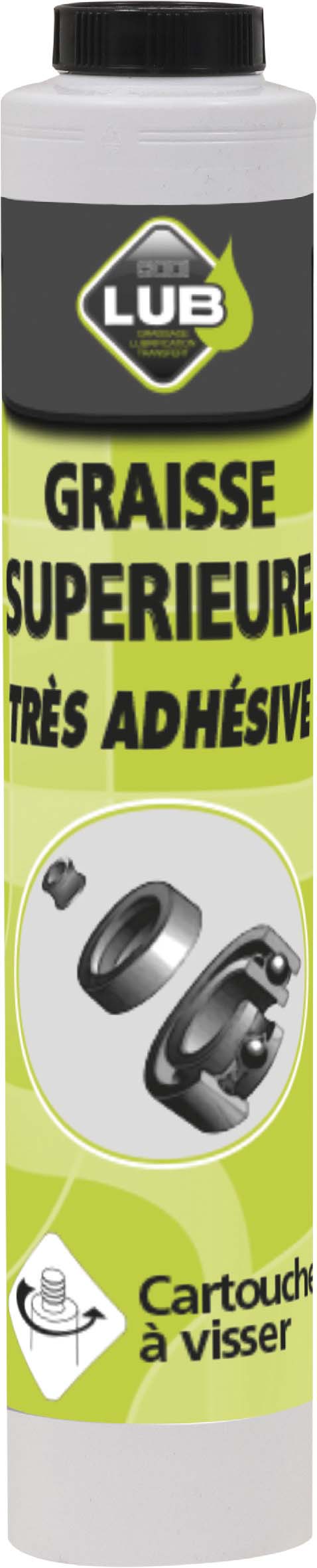 Graisse verte extrême pression cartouche à visser 400g SODILUB grade NLGI2 - 10497