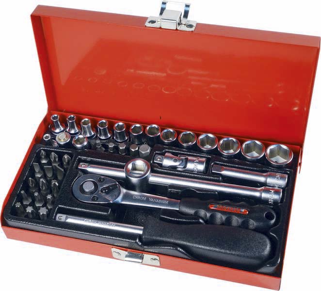 42 pcs douilles radio 1/4' /coffret dt DRAKKAR TOOLS - 10760