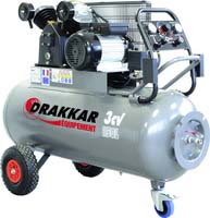 Compresseur à courroie 150L 9 bar 3CV tête en V 230V avec tableau de contrôle DRAKKAR - 11270