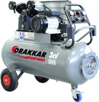 Compresseur à courroie 150L 9 bar 3CV tête en V 400V avec tableau de contrôle DRAKKAR - 11272