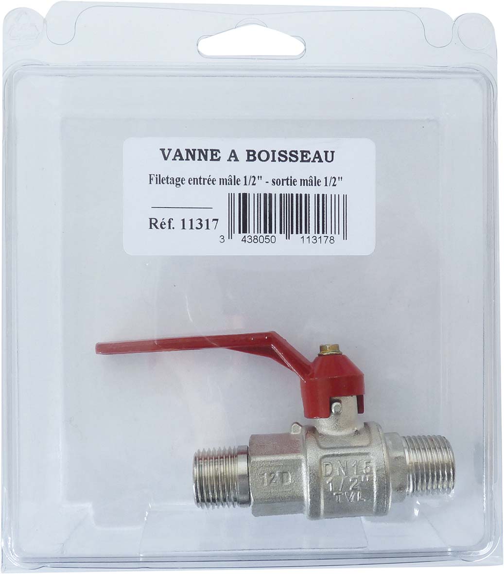 Robinet de ligne fil.male/male 1/2' - 11317