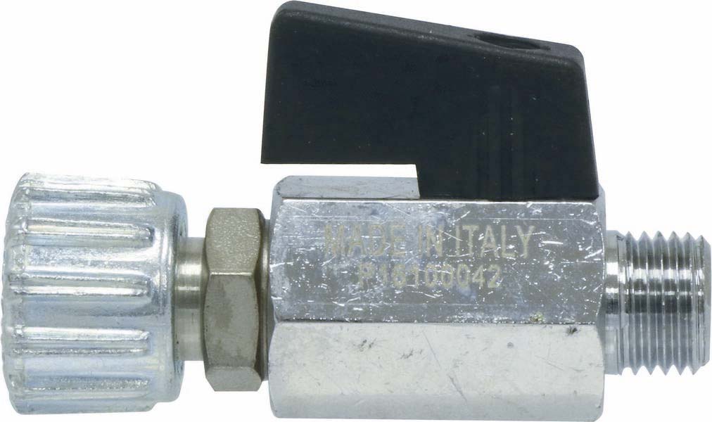 Robinet de ligne 1/4 de tour mâle 1/4