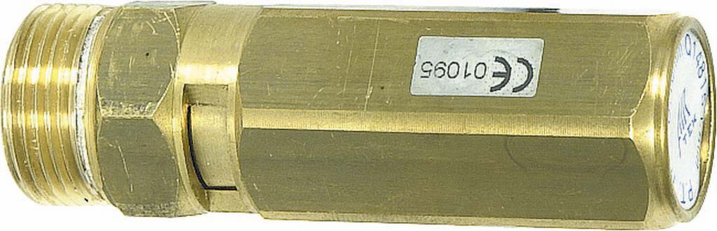 Soupape de sécurité tarée à 8 bar mâle 1/4