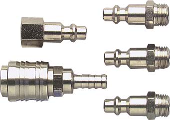 Kit de 5 coupleurs rapides 1/4' s/coque - 11379