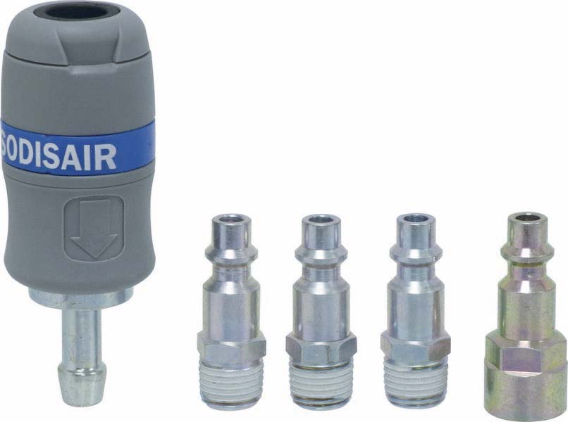 Kit raccords rapides 5 pces 1/4 DRAKKAR EQUIPEMENT - 11538