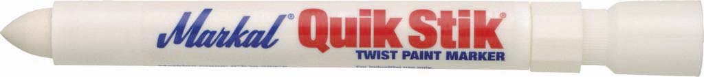 Bâton de peinture solide QUIK STIK ALL PURPOSE blanc tube à molette MARKAL - 11643
