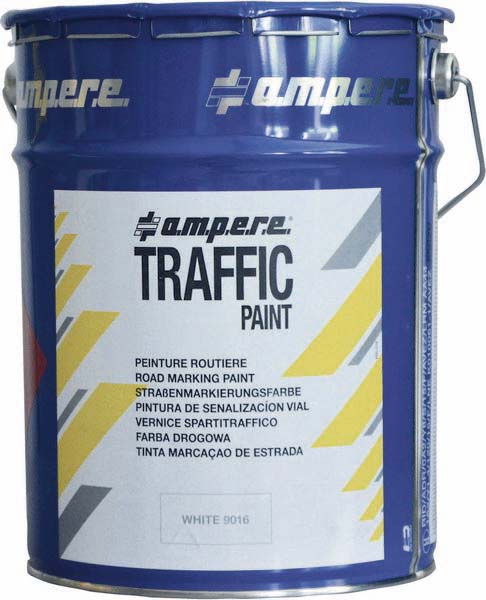 Peinture routière RAL 9016 blanc - Pot de 5kg AMPERE - 11881