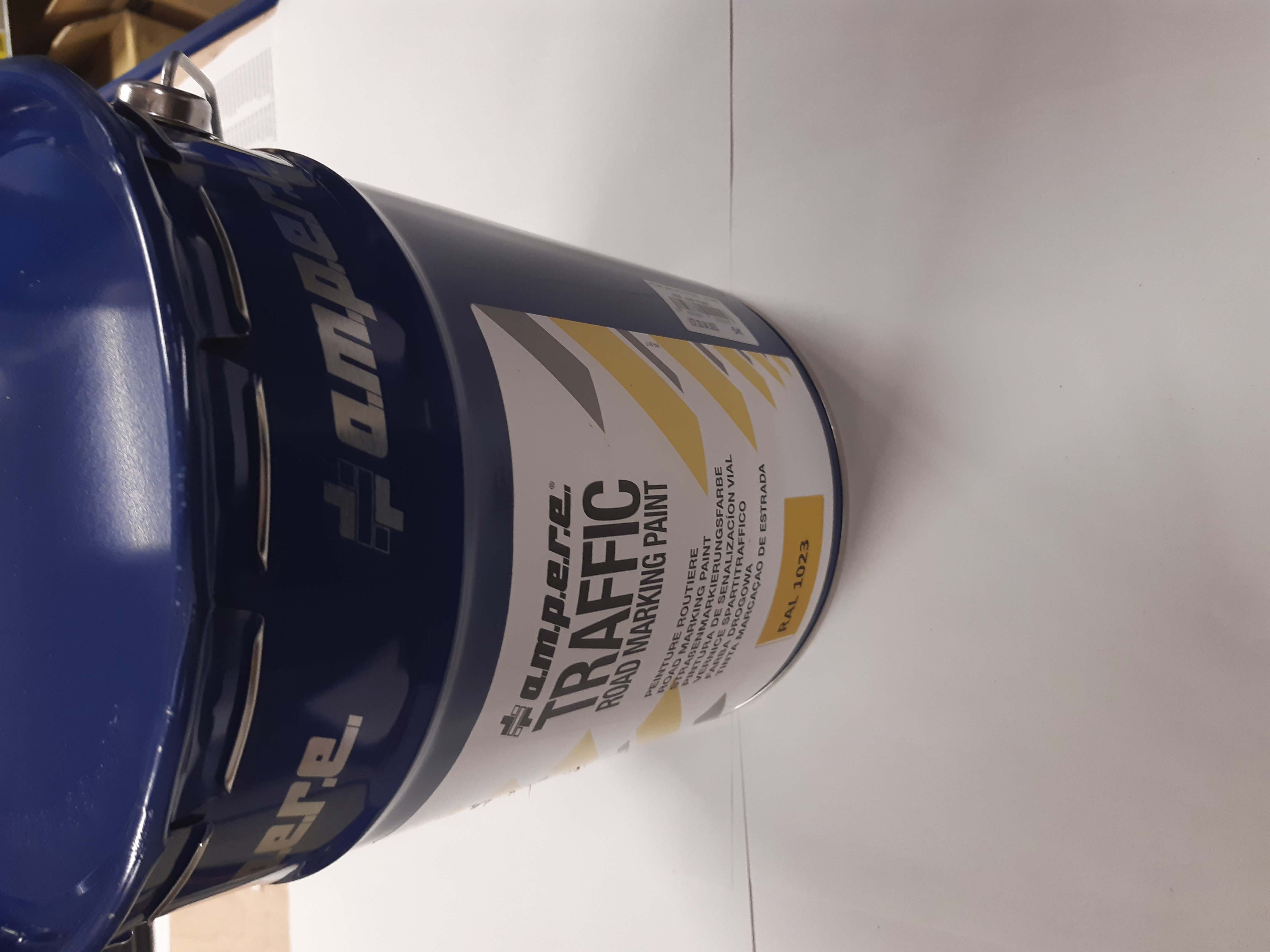 Peinture routière RAL 1023 jaune - Pot de 5kg AMPERE - 11897