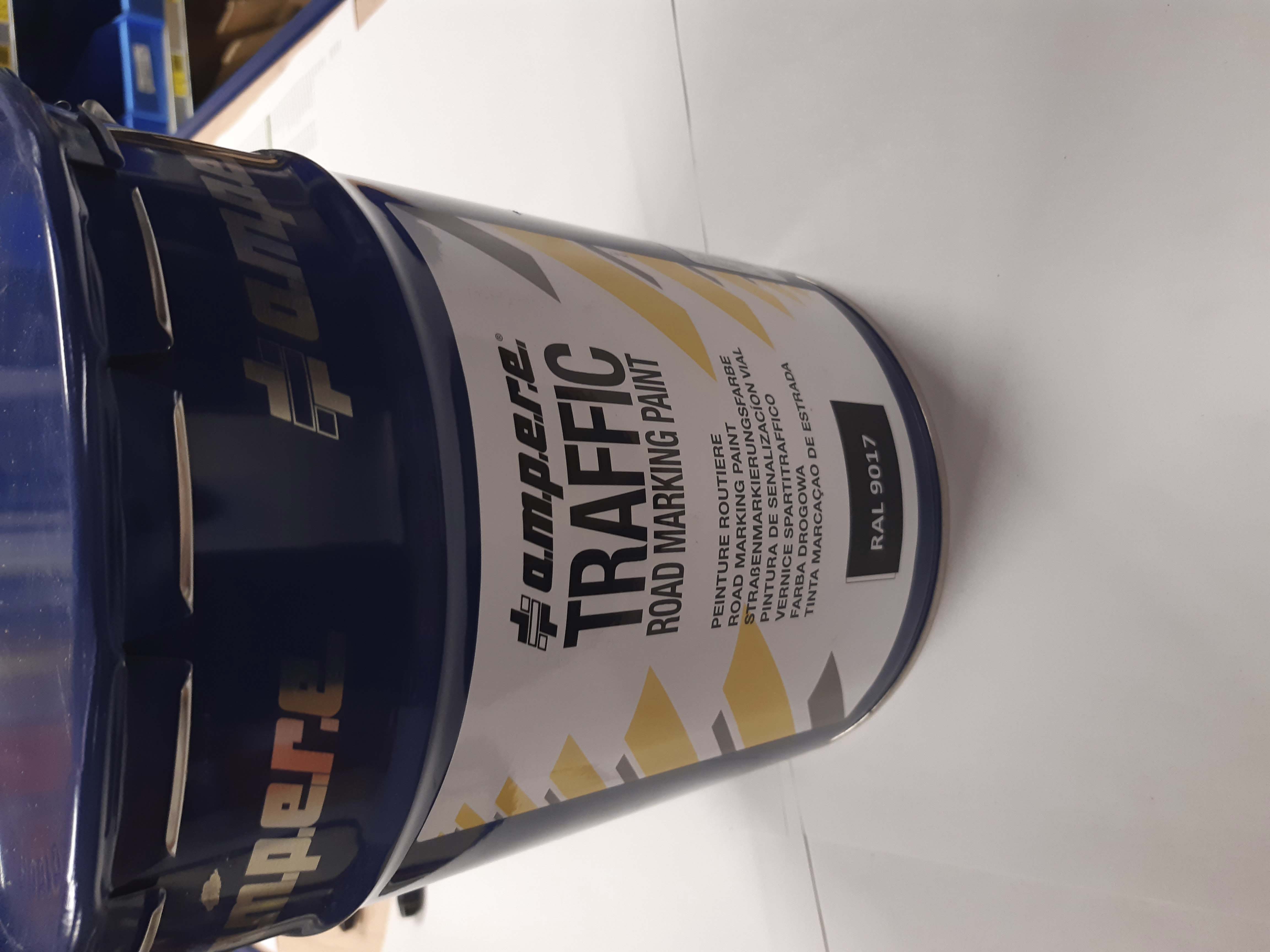 Peinture routière RAL 9017 noir - Pot de 5kg AMPERE - 11907
