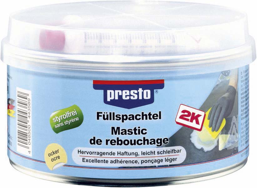 Mastic universel avec tube durcisseur - pot de 2kg PRESTO - 12027