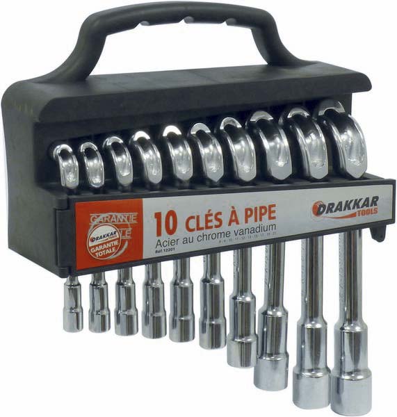 Jeu 10 cles pipe sur presentoir dt DRAKKAR TOOLS - 12201