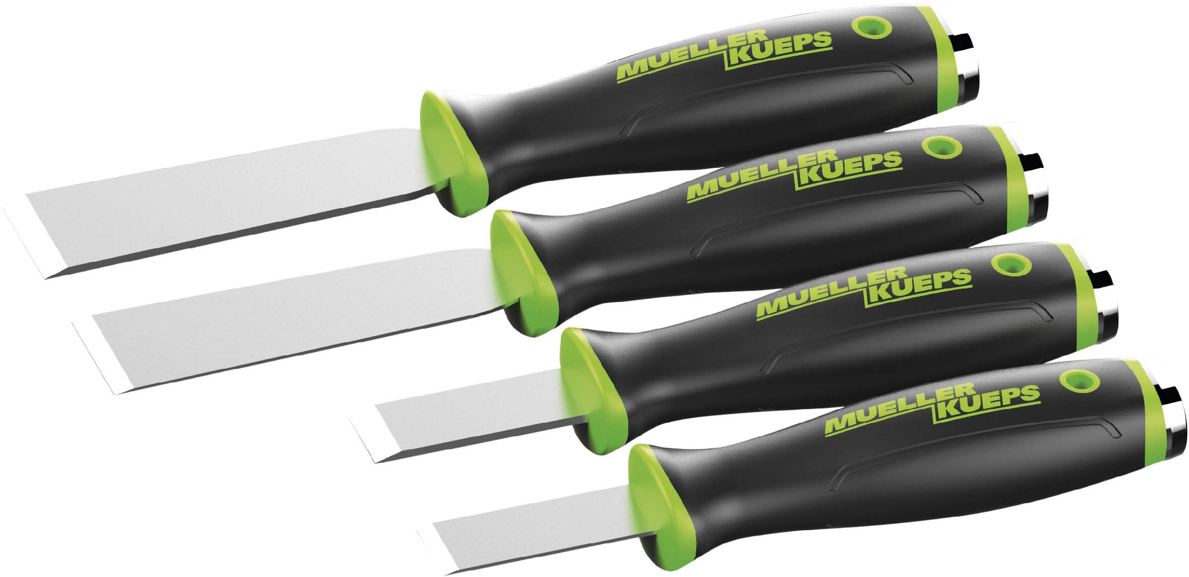 Jeu de 4 grattoirs / burin a frapper MULLER - 12336