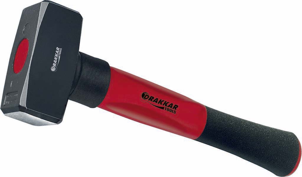 Massette de mécanicien 39mm 1Kg avec manche tri-matière DRAKKAR TOOLS - 12726