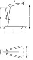 GRUE D'ATELIER PLIANTE 1000KGS DRAKKAR EQUIPEMENT - 13078