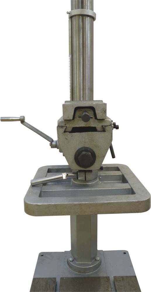 Perceuse sur colonne 400V 750W 1,76m CM3 166kg avec étau réversible DRAKKAR - 13084