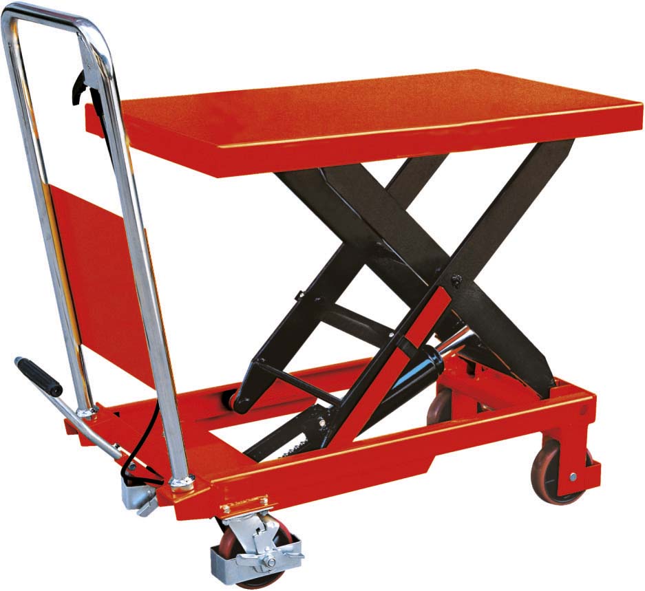 Table élévatrice mobile simple ciseau 500kg levée max 902mm DRAKKAR - 13165