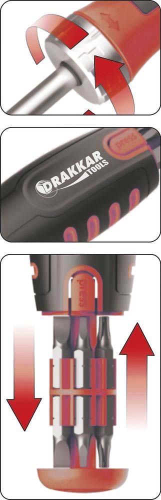 Tournevis a cliquet professionnel DRAKKAR TOOLS - 13210