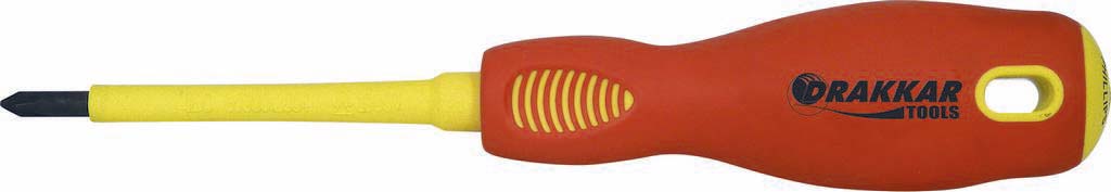 Tournevis phillips isole 1000w #1x80 DRAKKAR TOOLS - 13289